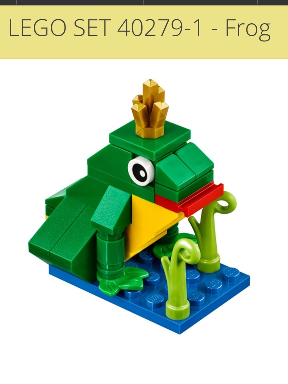 Lego 40279 FROG Prince MiniBuild